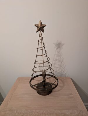 Light Up Metal Christmas Tree Spiral – HR8293